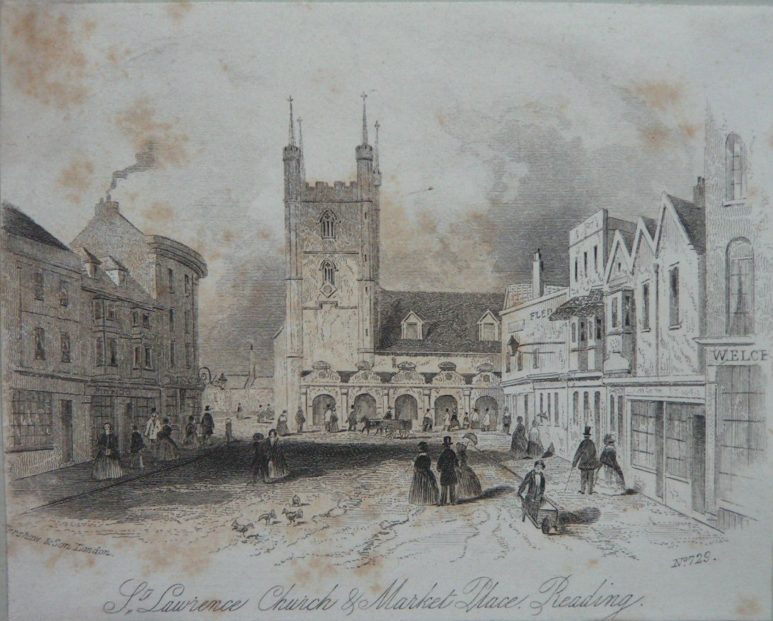 Steel Vignette - St. Lawrence Church & Market Place, Reading - Kershaw